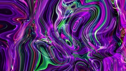 Abstract purple red green color marble liquid background