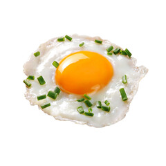 fried egg with chives