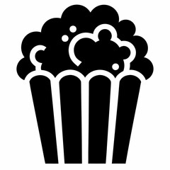 popcorn icon vector, popcorn box icon symbol vector illustration