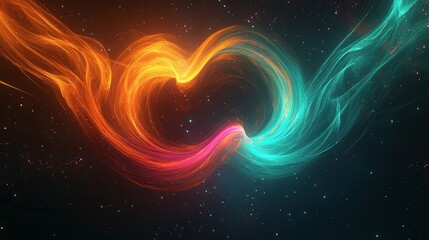 Obraz premium A vortex of swirling