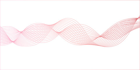 abstract wave element for design pink and white. Design template for cover, business. Abstract dynamic color lines, waves. Vector geometric backgrounds.
