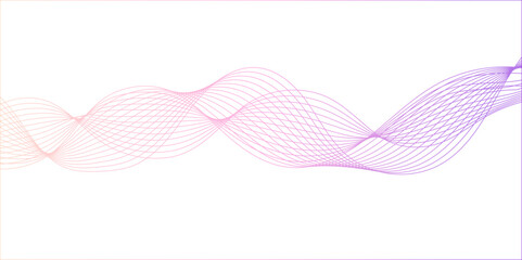 abstract wave element for design pink and white. Design template for cover, business. Abstract dynamic color lines, waves. Vector geometric backgrounds.