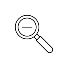 Zoom out icon Flat illustration sign