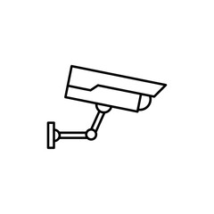 CCTV camera icon Flat illustration sign