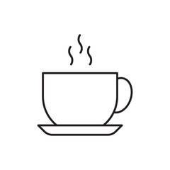 coffee cup icon Flat illustration sign