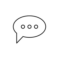 Comment icon Flat illustration sign