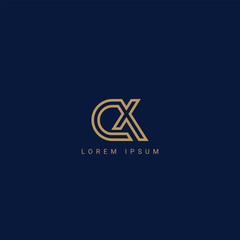 Initial letter CX, XC modern monogram and elegant logo design, premium logo on luxury background