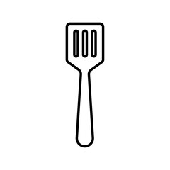 Cooking spatula icon Flat illustration sign