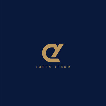 Initial letter CY, YC modern monogram and elegant logo design, premium logo on luxury background