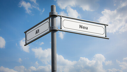 Signposts the direct way to new versus old