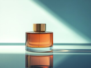 Transparent Hair Oil Bottle with Reflection
