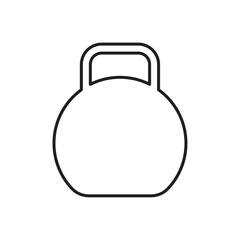 kettlebell icon Flat illustration sign