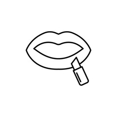 Lipstick icon Flat illustration sign