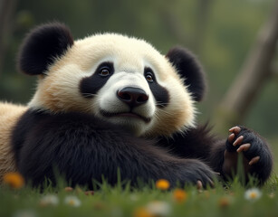 Obraz premium giant panda bear