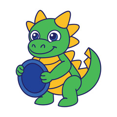 A playful dragon mascot, drumming with vibrant energy! Featuring a whimsical design, bold colors, and a lively beat, it’s perfect for fun and spirited branding.