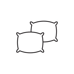 Pillow icon Flat illustration sign
