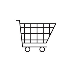 Shopping icon Flat illustration sign