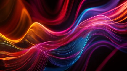 Obraz premium Vibrant fluid abstract background with colors.