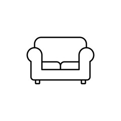 sofa icon Flat illustration sign