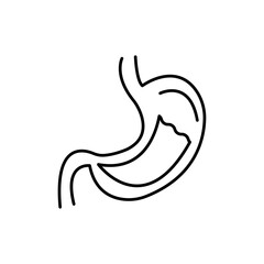 Stomach icon Flat illustration sign