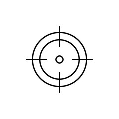 Target, aim, focus icon Flat illustration sign
