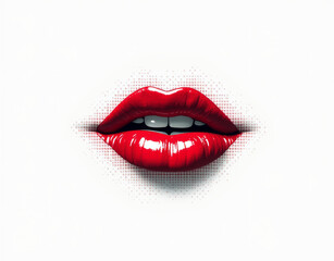 Fototapeta premium lips with makeup