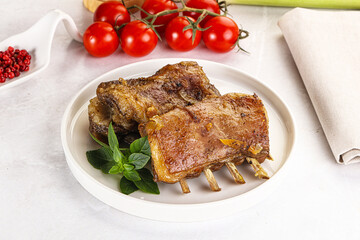 Roasted Lamb ribs with spices