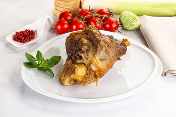 Baked Lamb shank with bone