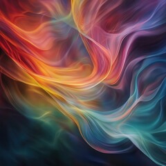 Fototapeta premium Colorful abstract flowing lines creating dynamic shapes