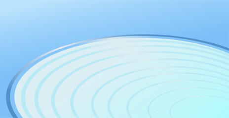 composition of empty space in blue gradations with gold curved lines as background design inspiration for graphic visual arts or decorative designs in applied arts