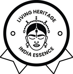 illustration in the concept of Indian Tourism and Culture in line style