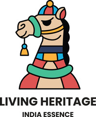 illustration in the concept of Indian Tourism and Culture in line style