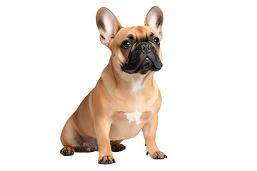 Obraz premium Playful french bulldog posing at home pet photography indoor environment adorable canine concept