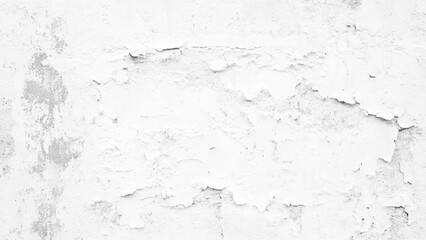White plaster with scuffs. Scuffed on a white wall. Old white plaster wall texture. White grunge wall background. White grunge concrete wall texture background.