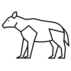 Metal animal silhouette illustration