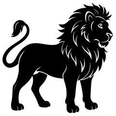 Lion silhouette vector illustration