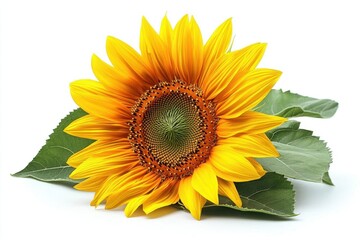 Fototapeta premium field of vibrant sunflowers swaying gently under a breathtaking sunset, radiating warmth and cheerfulness in a picturesque summer agricultural landscape