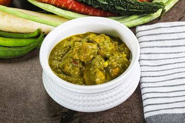 Indian cuisine - Chicken saagwala palak