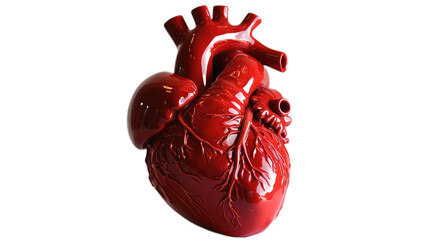 human heart isolated on white