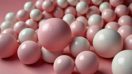 pink background. background with balls. Gentle pink background. Background until February 14.