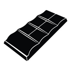 A mockup of a chocolate bar featuring realistic details like shiny foil wrapping, smooth surface texture, and customization design for branding or promotional purposes.