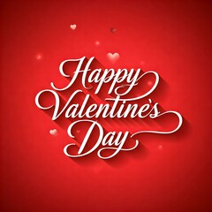Happy Valentine's Day photo text illustration for girlfriend and boyfriend