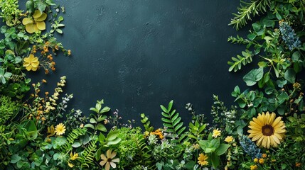 Sustainable future concept template featuring clean energy and nature-inspired elements for eco friendly design