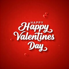 Happy Valentine's Day photo text illustration for girlfriend and boyfriend