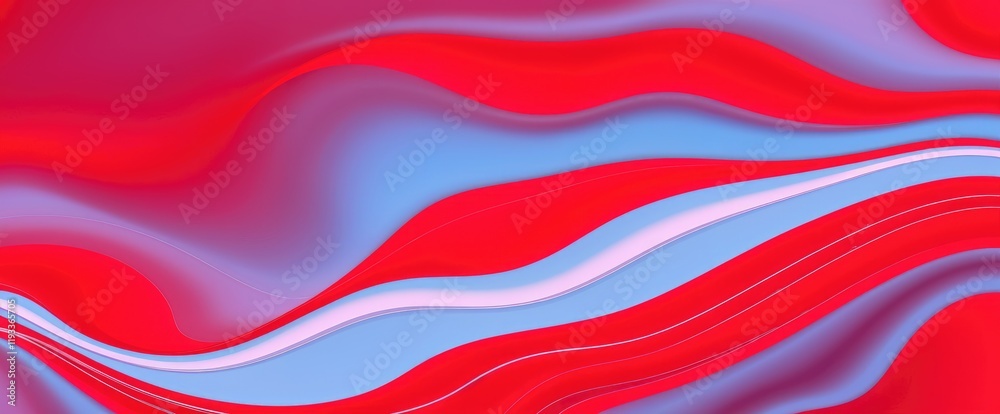 Aufkleber abstract red and blue wave pattern background modern designs and presentations