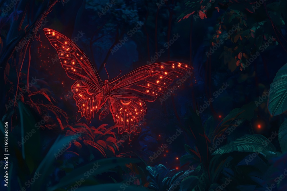 Aufkleber A cartoon butterfly with intricate, glowing patterns on its wings. --ar 3:2 --style raw --profile du61nug --v 6.1 Job ID: 5ccf21d3-c939-42b3-a089-7d27d4d54bcc