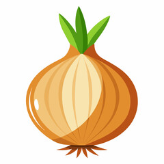 onion isolated on white