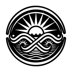 Obraz premium A solid icon of endless horizon