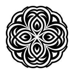 A solid icon of floral symbol