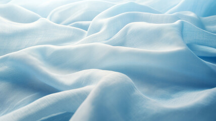 Obraz premium Blue denim fabric with folds concept background. Blue jeans textile wallpaper. Digital photo style illustration. AI artwork. 